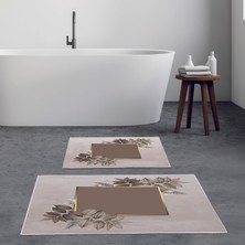 Alanur Home Alanur Trend Kaymaz Taban Dijital Banyo Takımı KT471 Bej