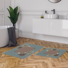 Alanur Home Alanur Trend Kaymaz Taban Dijital Banyo Takımı KT471 Yeşil