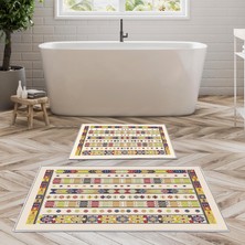 Alanur Home Alanur Trend Kaymaz Taban Dijital Banyo Takımı KT474 Multi