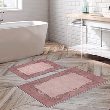 Alanur Home Alanur Trend Kaymaz Taban Dijital Banyo Takımı KT486 Pudra