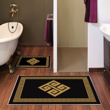 Alanur Home Alanur Trend Kaymaz Taban Dijital Banyo Takımı KT490 Gold