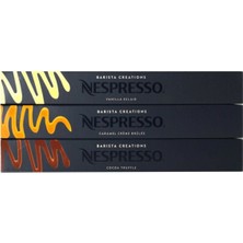 Nespresso Barista Aroma Serisi 3'lü Set Vanilla Eclair, Cocoa Truffle, Caramel Creme Brulee 3'lü Set
