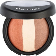 Flormar 053 Pinky Trio Baked Blush-On Toz Allık Tüm Cilt Tipleri için Yüksek Pigmentasyonlu