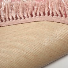 Alanur Home Eyfel Saçaklı Banyo Takımı 2 Pcs Pudra