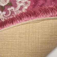 Alanur Home Eyfel Saçaklı Banyo Takımı 2 Pcs Fuşya