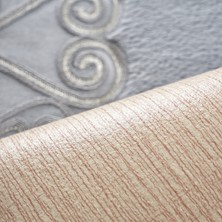 Alanur Home Mary Cordone Welsoft Aplikli  Oval Klozet Takımı  Gri  2 Parça