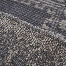 Alanur Home Alanur Venedik Şönil Dokuma Eskitme 2 Li Klozet Takımı Gri