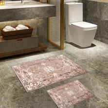 Alanur Home Alanur Trend Kaymaz Taban Dijital Banyo Takımı Pudra