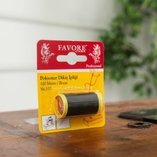 Favore Casa 100 Metre Polyester Dikiş İpliği Siyah