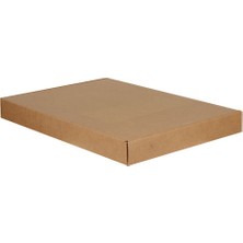 Kolici 77x54x8cm Çift Oluklu Kilitli Kutu -Kraft 5'li