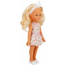 Sunman Mina Bebek 35 cm 30271 Çiçekli Elbiseli