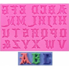 Morlalem Miniyatür Alfabe Harf Seti Silikon Kalıp K-432