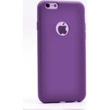 kilifone - Apple iPhone 6 - Kılıf Mat Soft Premier Silikon Kapak - Mürdüm - T1639