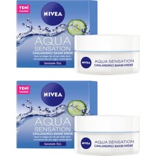 Nivea Aqua Sensation Canlandırıcı Bakım Kremi Salatalık Özü 50 ml 2'li