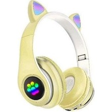 Blue Inter P33M Rgb Işıklı Kedi Kulak Kulaküstü Bluetooth Kulaklık