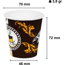 Aygün Cup 5 Oz Siyah Kapaklı Karton Bardak 160 ml - 100'lü