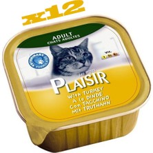 Plaisir Pate 100GR Hindi Etli Adult Plaisir Yaş Kedi Kedi Maması 12ADE