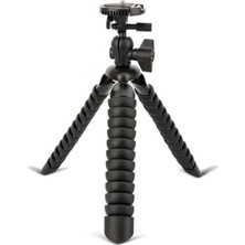 Asfal Akrobat Silikon Ayaklı Kaymaz Su Terazili  Telefon Dslr Kamera 3 Ayaklı Ahtapot Tripod