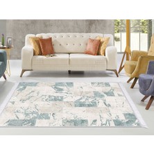 Dekoreko Ipek Dijital Saçaklı Yıkanabilir Kaymaz Taban Halı 2087 Desen 1