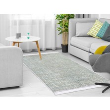 Dekoreko Inci Dijital Saçaklı Yıkanabilir Kaymaz Taban Halı 1905 Desen 1