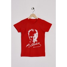 Zepkids Çocuk T-Shirt Atatürk Baskılı 5-12 Yaş