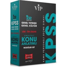 Yargı Yayınevi KPSS 2022 VIP Genel Yetenek Genel Kültür  Lise Ön Lisans Analizli Konu Anlatımlı Modüler Set
