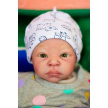 Atölye Reborn - Gerçekçi Reborn Bebek - Sarışın ve Yeşil Gözlü Thandie - El Yapımı