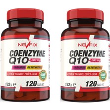 Nevfix Coenzyme Q10 200 Mg Koenzim Resveratrol  Karamuk (3 Kutu) 120 Tablet