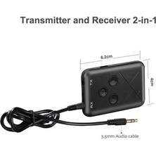 Profisher 2 In 1 Bt 4.2 Stereo Ses Müzik Verici Alıcı 3.5mm Telefon Pc Tv Araç Hoperlör