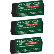 Faber-Castell Büyük Boy Silgi Siyah 3'lü