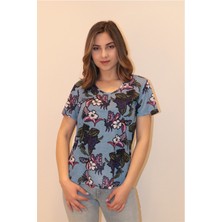Rich Kadın V Yaka T-Shirt