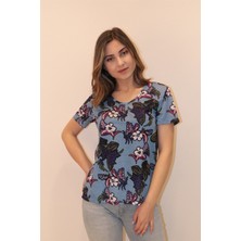Rich Kadın V Yaka T-Shirt