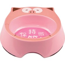 Bobo Kedi Köpek Mama Su Kabı BO-3146A5 270 ml Pembe