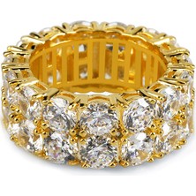 Chavin Komple 2 Sıra Taşlı Bayan Yüzük EN16SR