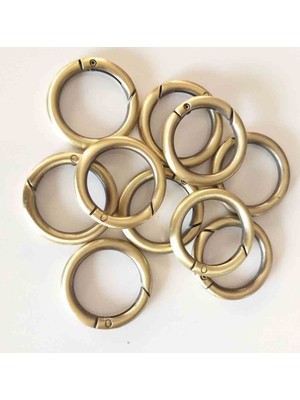 Angel Çanta Aksesuar Açık Antik Yaylı Halka 10'lu