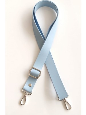 Angel Çanta Aksesuar Suni Deri Ayarlı Çanta Sapı  120X2.4 cm Bebe Mavi