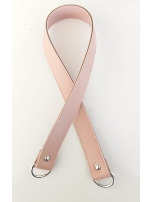 Angel Çanta Aksesuar 67X3 cm Pudra Renk Suni Deri Çanta Sapı
