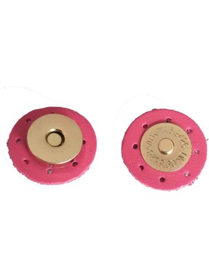 Angel Çanta Aksesuar Suni Derili Mıknatıs Fuşya