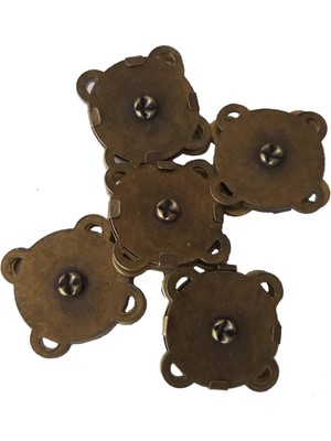 Angel Çanta Aksesuar Örgü Çantaya Dikmeli Mıknatıs Antik Renk 10 Lu Paket