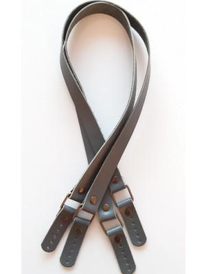 Angel Çanta Aksesuar Karedört Gri Gerçek Deri