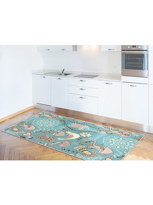 Dekoreko Inci Mutfak Halısı Saçaksız 2125