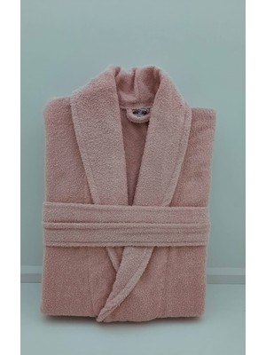 Sertay Havlu Lüks Tek Bornoz %100 Pamuk Bukle 3XL Somon Renk Yumuşak ve Su Emici S0034