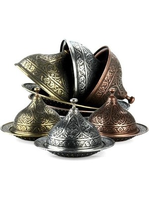 Alife Osmanlı Motifli Lokumluk Büyük - Gümüş