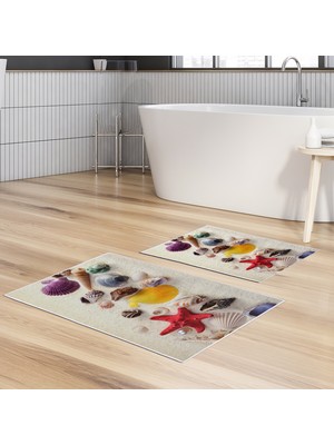 Alanur Home Alanur Trend Kaymaz Taban Dijital Banyo Takımı KT413 Renkli