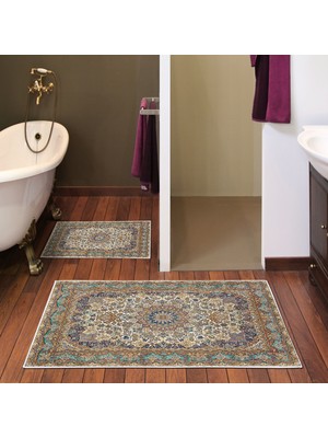 Alanur Home Alanur Trend Kaymaz Taban Dijital Banyo Takımı KT440 Yeşil