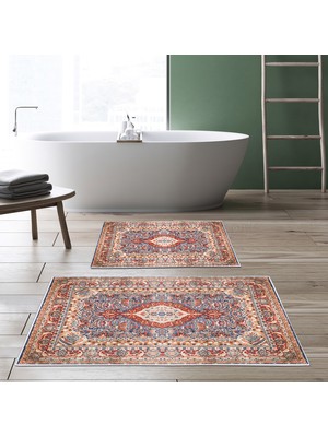 Alanur Home Alanur Trend Kaymaz Taban Dijital Banyo Takımı KT442 Kahve