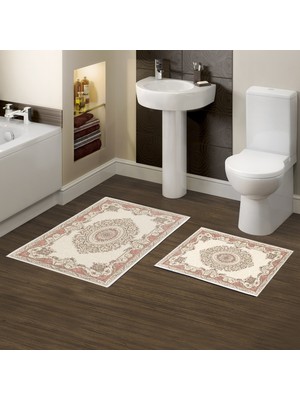 Alanur Home Alanur Trend Kaymaz Taban Dijital Banyo Takımı KT453 Pudra