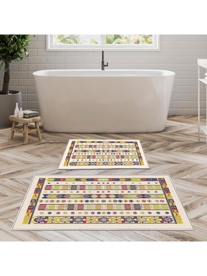 Alanur Home Alanur Trend Kaymaz Taban Dijital Banyo Takımı KT474 Multi