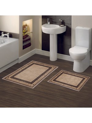Alanur Home Alanur Trend Kaymaz Taban Dijital Banyo Takımı KT487 Vizon