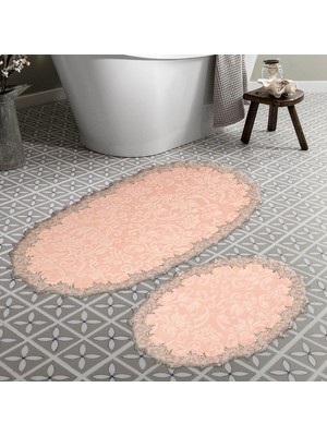 Alanur Home Hanımeli Secdem Gofre Dantelli 2'li Klozet Pudra